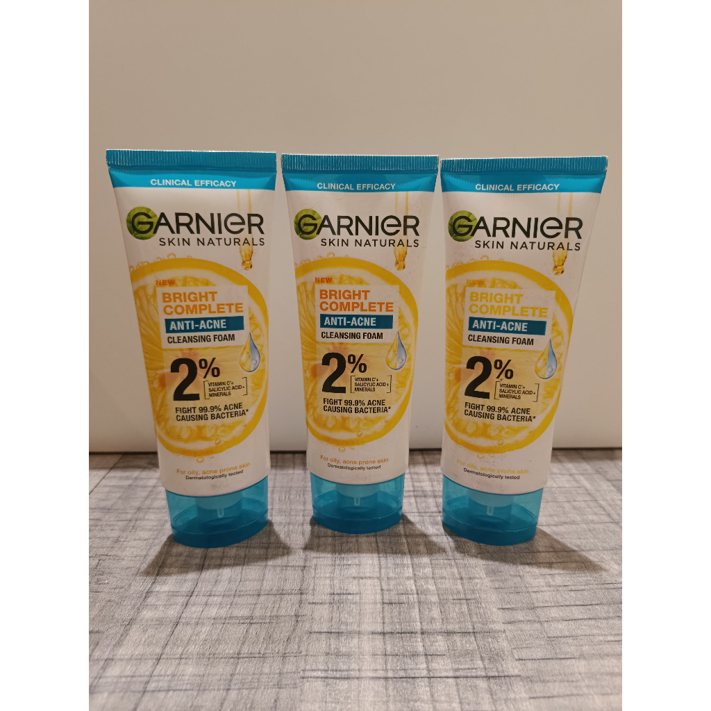 Jual Garnier Women Facial Foam Face Wash Scrub Gel 100ml Shopee Indonesia