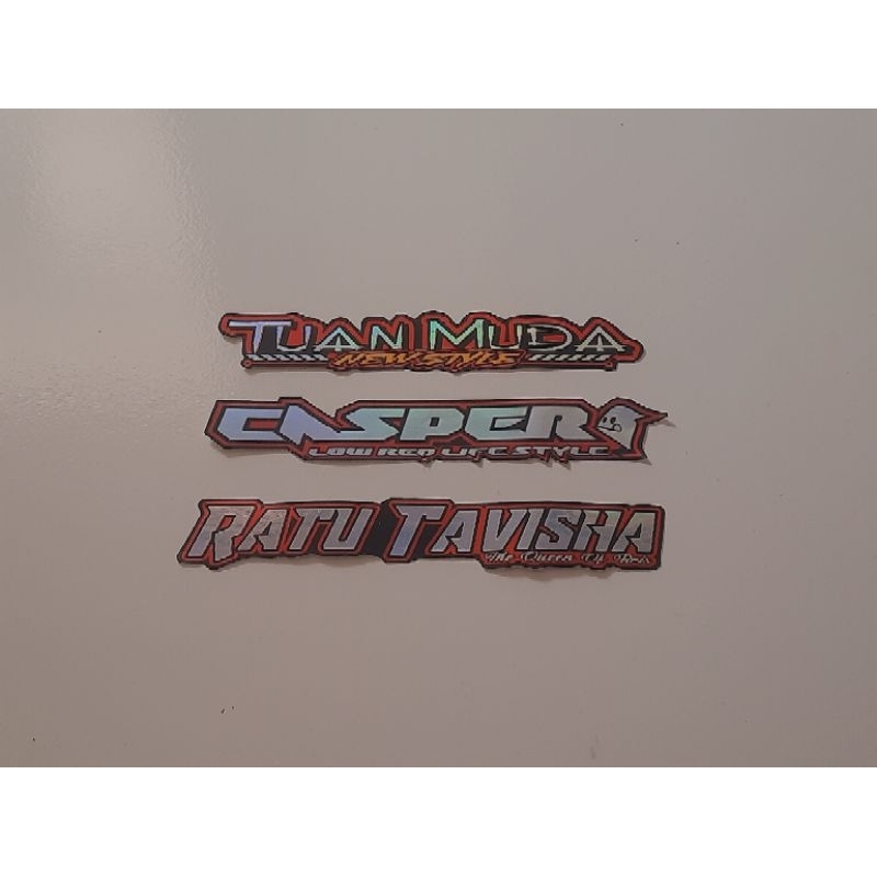 Jual Stiker Bus Bris Trans Julukan Tuan Muda Casper Ratu Tavisa