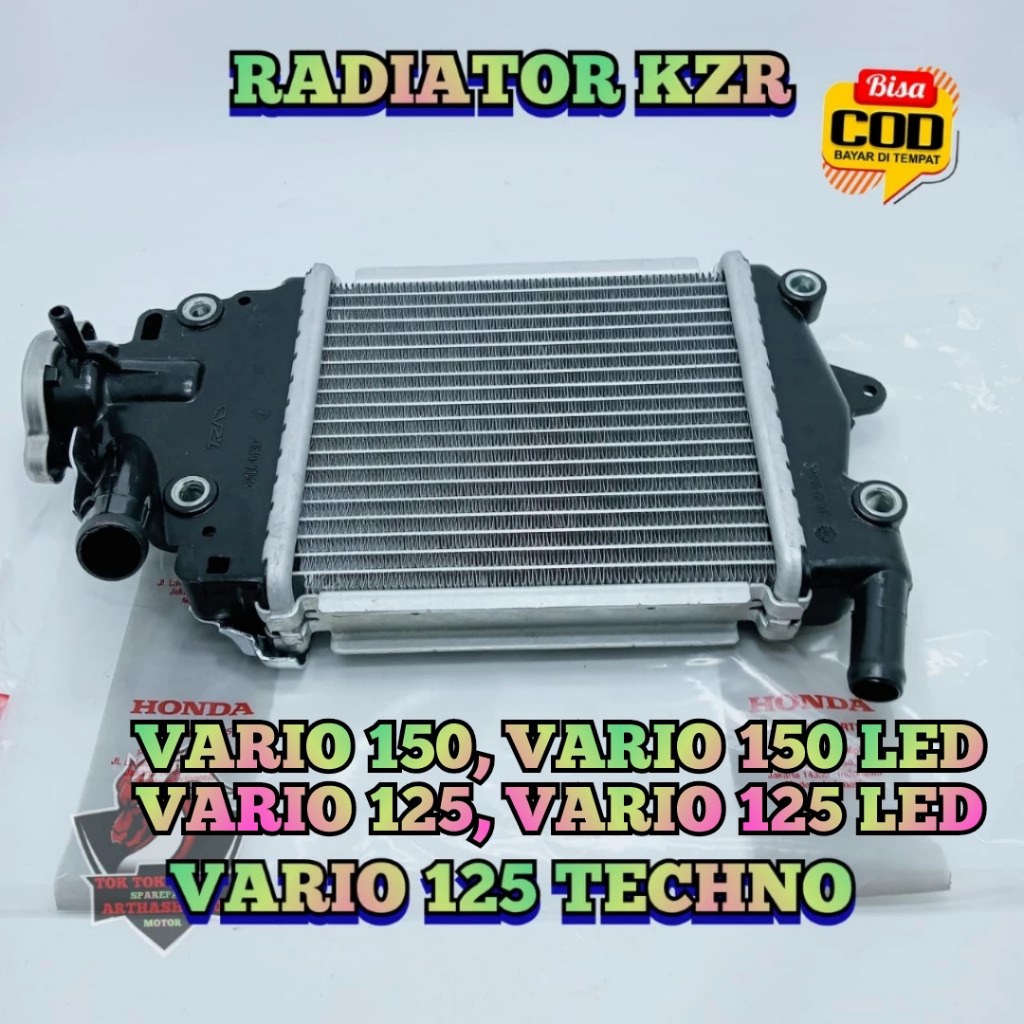 Jual RADIATOR ASLI ORIGINAL HONDA AHM KZR VARIO 125 , VARIO 125 TECHNO ,VARIO 125 LED , VARIO