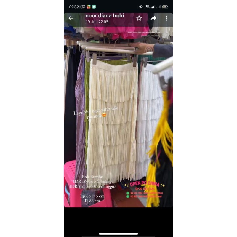 Jual Rok rumbe Noor Diana (ova) | Shopee Indonesia