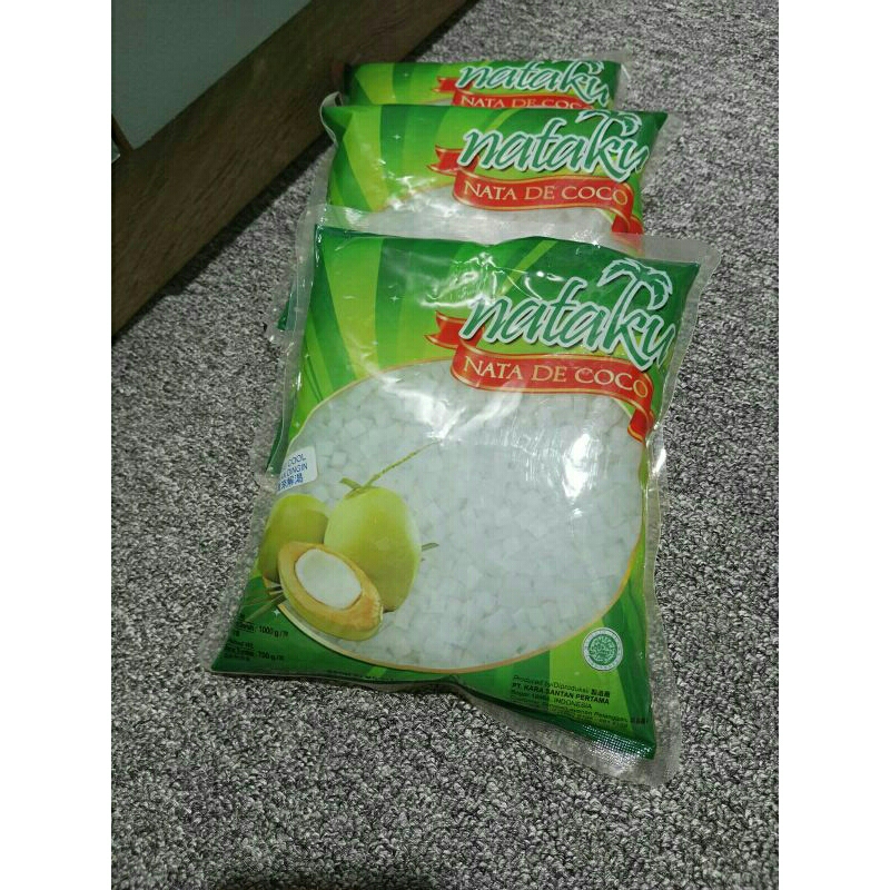 Jual NATAKU nata de coco ukuran kecil kemasan 1kg | Shopee Indonesia