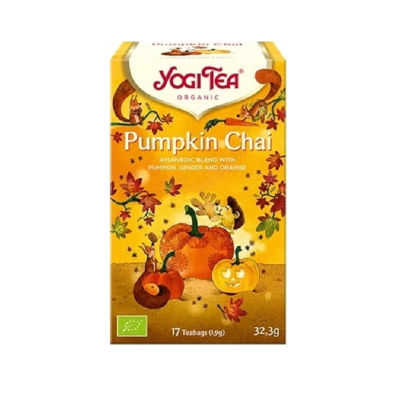 Jual Yogi Organic Tea Pumpkin Chai Ayurvedic Blend with Ginger 17 x 1