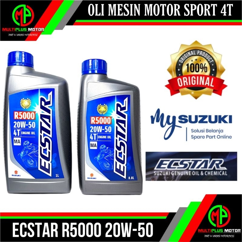 Jual Oli mesin 4t SUZUKI SGO ECSTAR R5000 20W-50 ORIGINAL 100% | Shopee ...