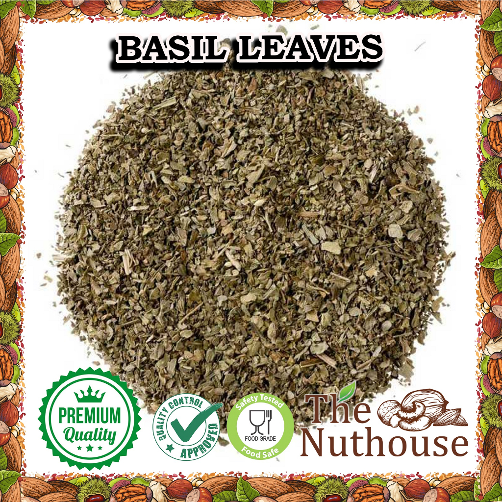 Jual 1kg Dried Basil Leaves / Daun Basil Kering [Import Quality Herbs ...
