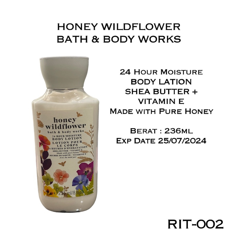 Jual Honey Wildflower Bbw Body Lation Shea Butter Vit E Shopee Indonesia 7442