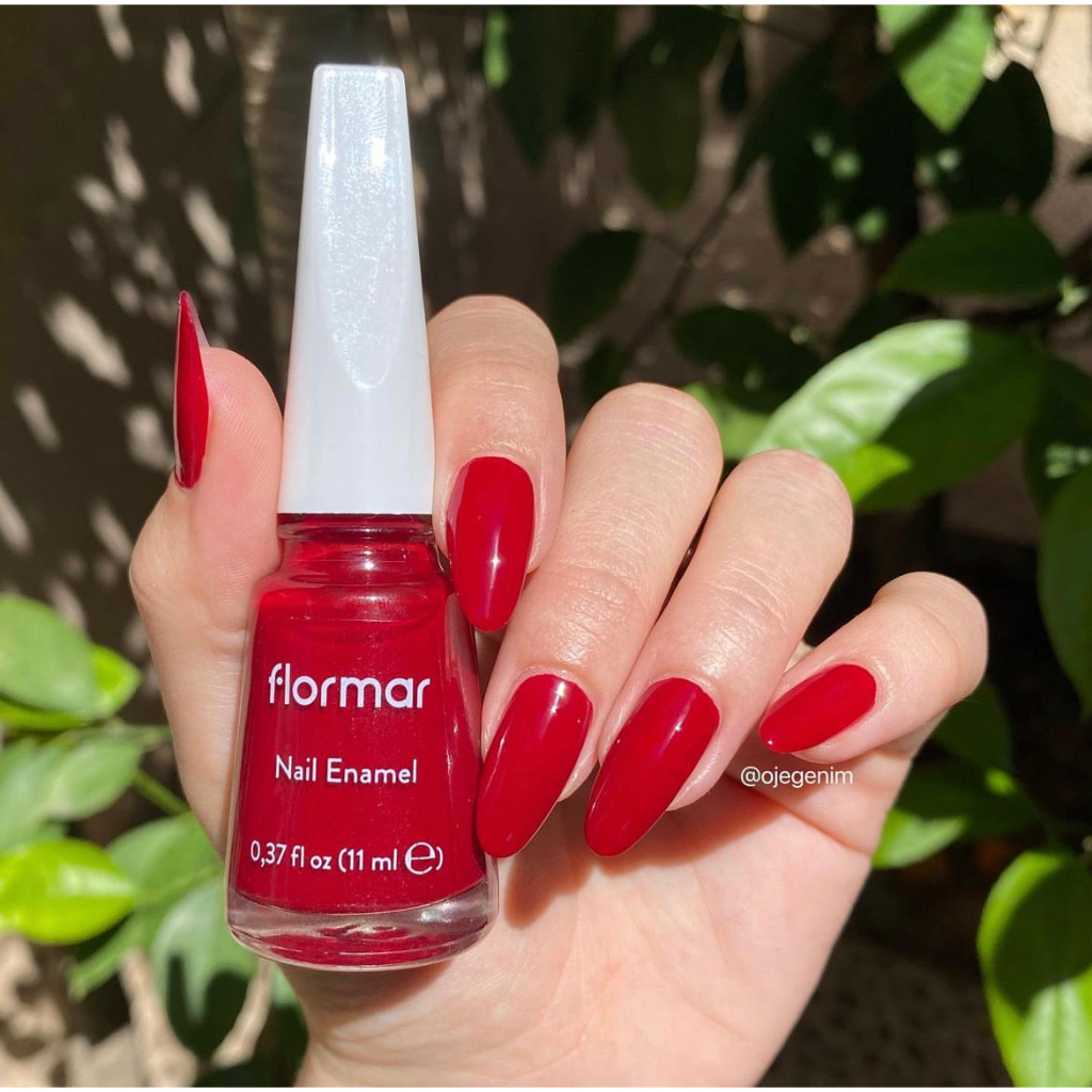 Jual 406 DARK RED NAIL POLISH FLORMAR NEW FORMULA MAXI BRUSH ORIGINAL