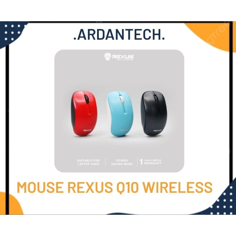 Jual Mouse Rexus wireless Q10 silent klik | Shopee Indonesia