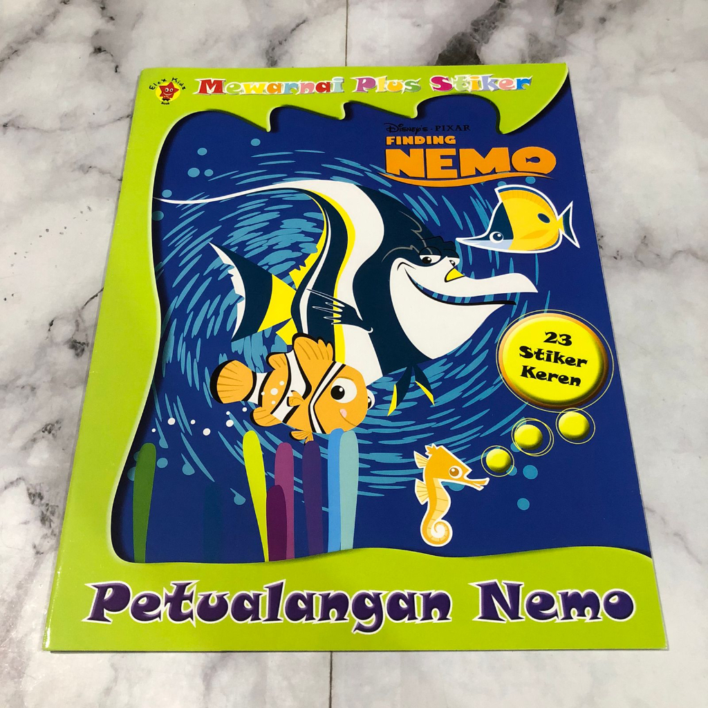 Jual Mewarnai plus sticker finding nemo petualangan nemo 23 sticker