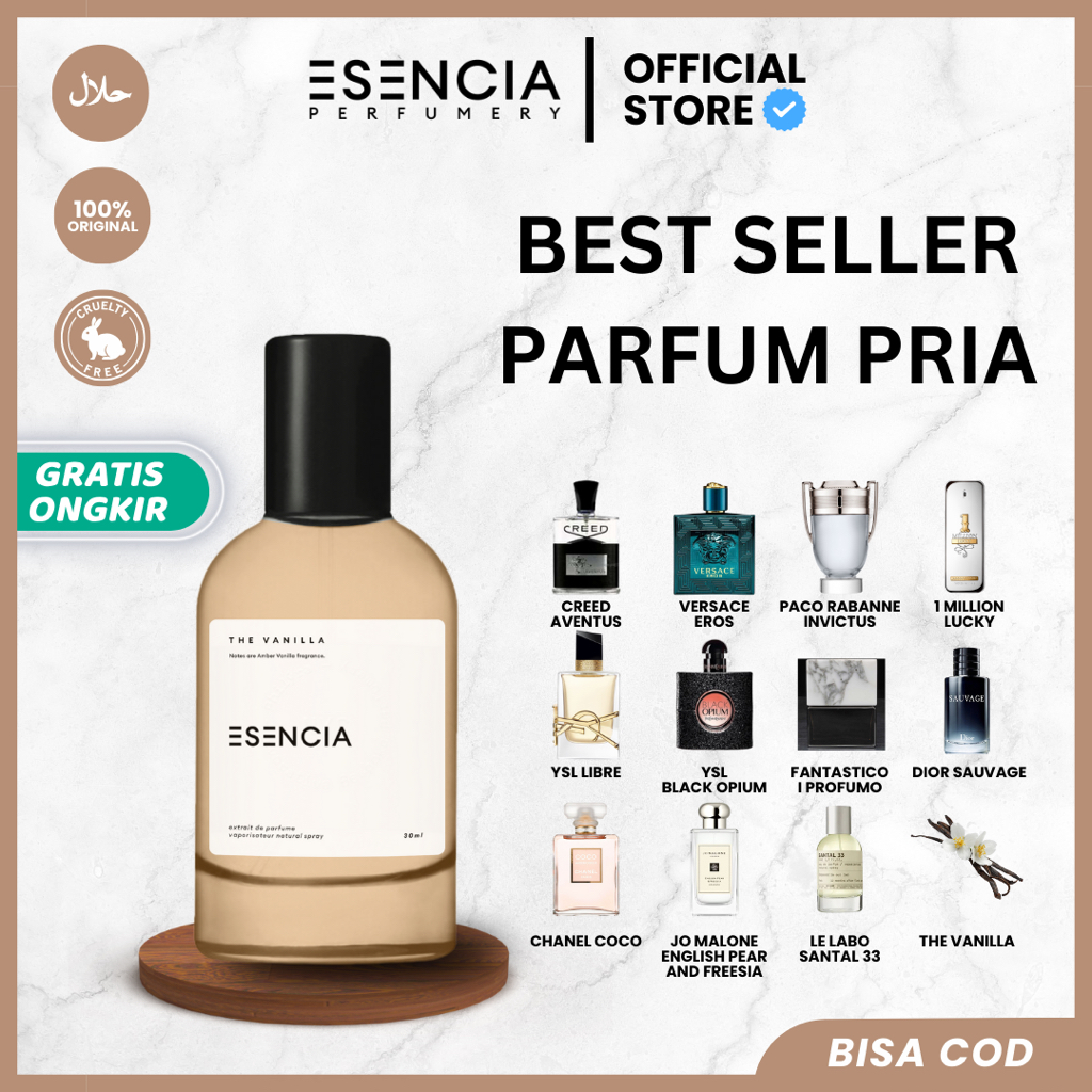Jual Parfum Best Seller Pria Esencia | Parfum Tahan Lama Seharian