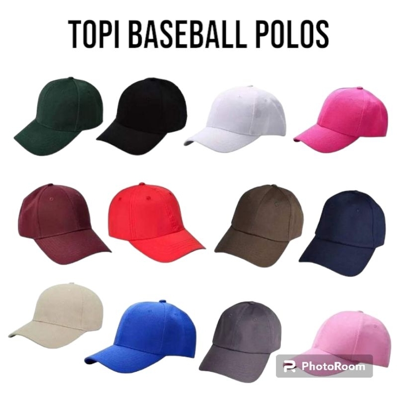 Jual Topi Baseball Polos Dewasa Pria Wanita Shopee Indonesia