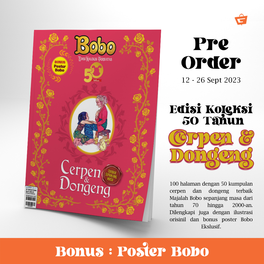 Jual Majalah Bobo Edisi Koleksi 50 Tahun Cerpen Dan Dongeng + Bonus ...