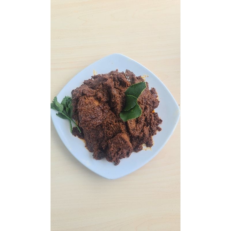 Jual Rendang daging sapi mata air asli padang pariaman 700gram (isi 10 ...