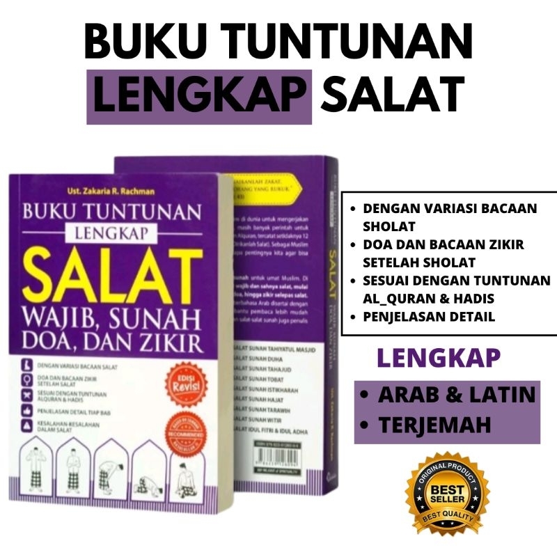 Jual Buku Tuntunan Lengkap Sholat Wajib,Sunah,Doa Dan Zikir (Lengkap ...