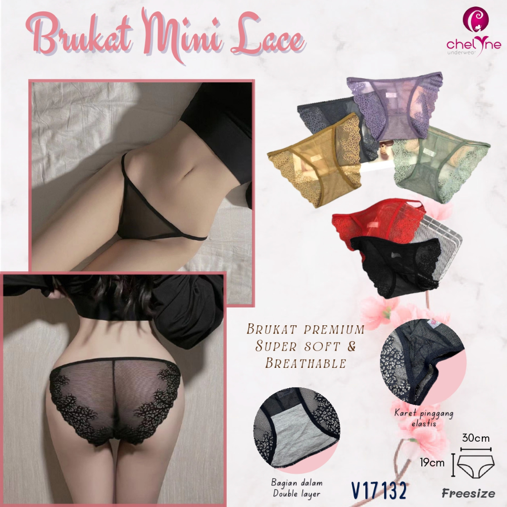 Jual Vz Lingerie Celana Dalam Celana Dalam Brukat Simless