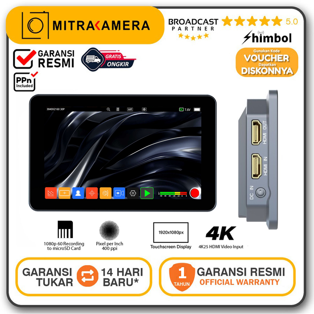 Monitor Fotocamera ANDYCINE A6 II 5.5 Pollici - 1600 Nit, 4K HDMI, Touchscreen, Per DSLR - Foto 7