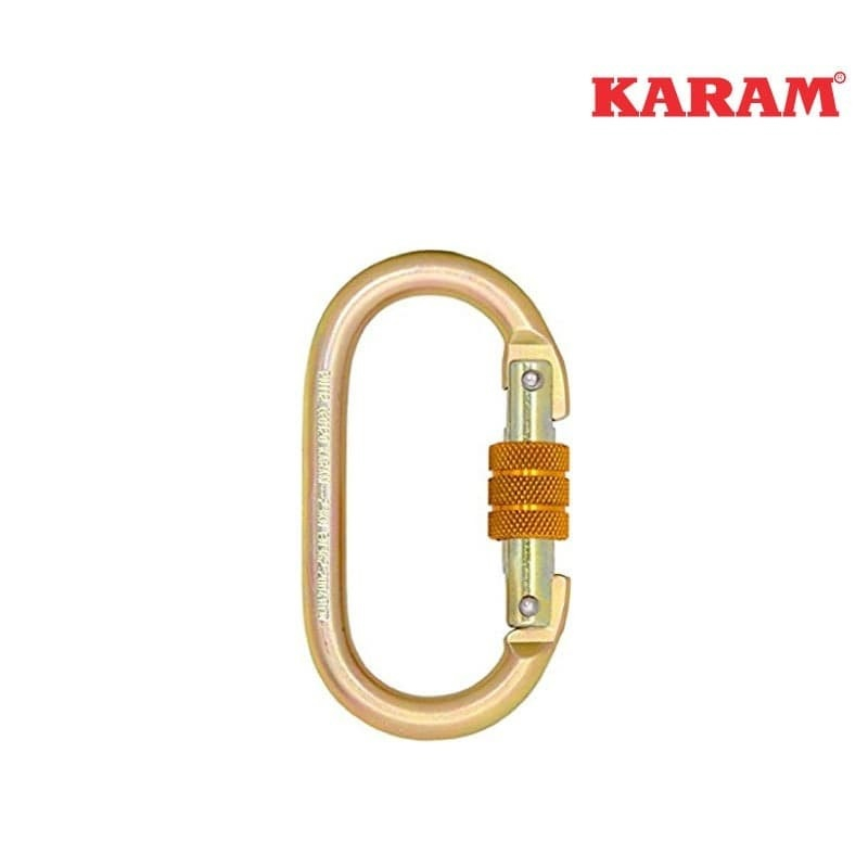 Jual KARAM PN112 Steel Screw Locking Hook Karabiner | Shopee Indonesia