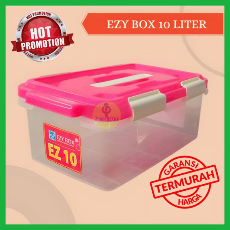 Jual EZY BOX CONTAINER CB 10 LITER KOTAK/TEMPAT PENYIMPANAN WADAH ...