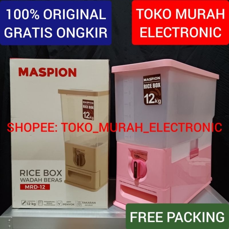 Jual TME - Rice Box Maspion MRD12 Kapasitas 12 Kg Tempat Penyimpanan ...