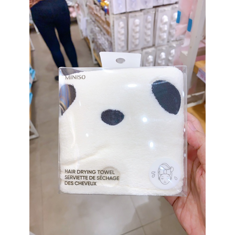 Jual Panda Hair Drying Towel Miniso Shopee Indonesia