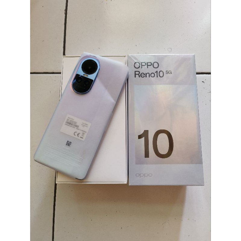 Jual oppo reno 10 5g 8/256 second lengkap like new | Shopee Indonesia