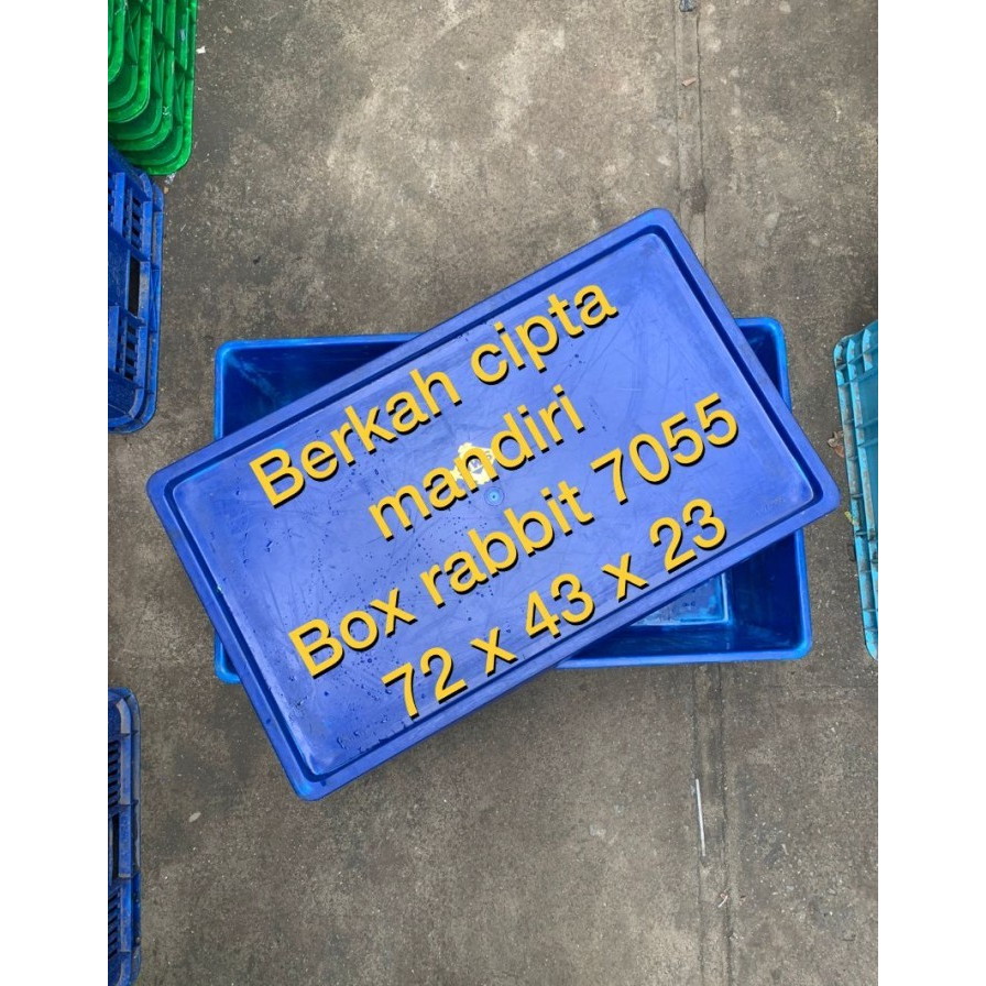 Jual BOX RABBIT PLASTIK CONTAINER 7055 SUDAH PLUS TUTUP RAPAT RABBIT ...