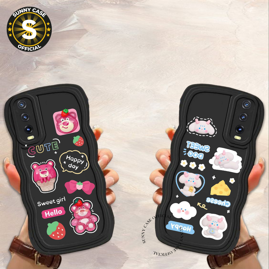 Jual Mghv Softcase Macaron Gelombang Hitam Motif For Vivo Y Y S Y S Y Y G Y S Y