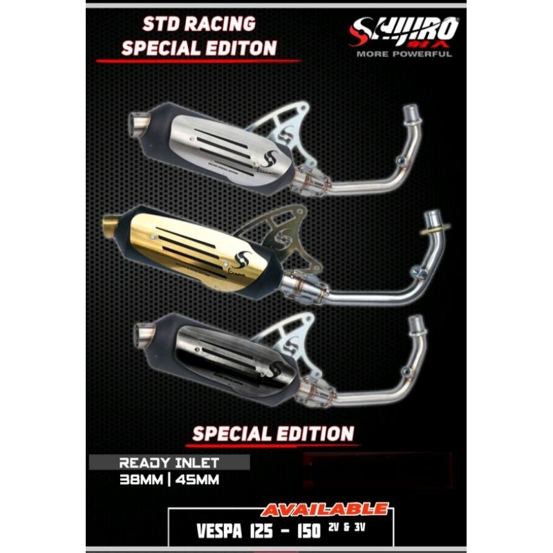Jual Shijiro Standar Racing Vespa S-125 Special Edition | Shopee Indonesia
