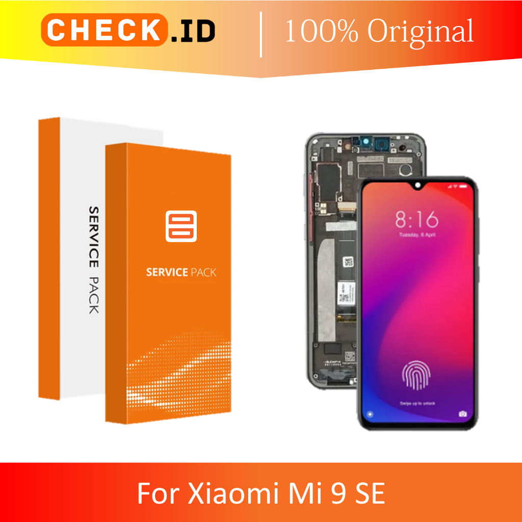 Jual [ CHECK.ID ] LCD + FRAME XIAOMI MI 9 SE MI9 SE ORIGINAL | Shopee ...