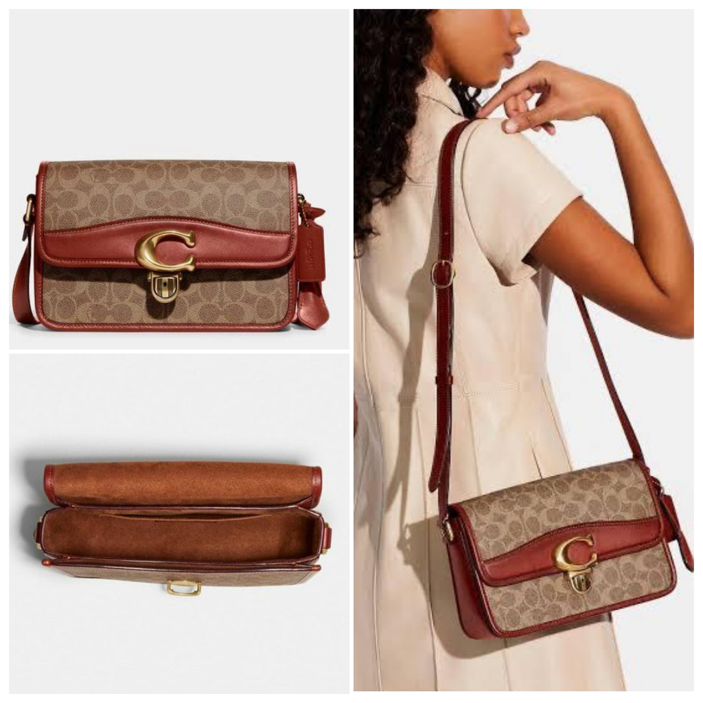 Jual Tas Co C6639 Studio Shoulder Bag Sign Tan Rust sz 25x16x9cm ...
