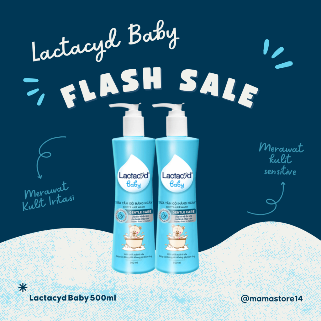 Jual LACTACYD BABY BODY AND HAIR WASH SABUN DAN SABU BAYI 500ML