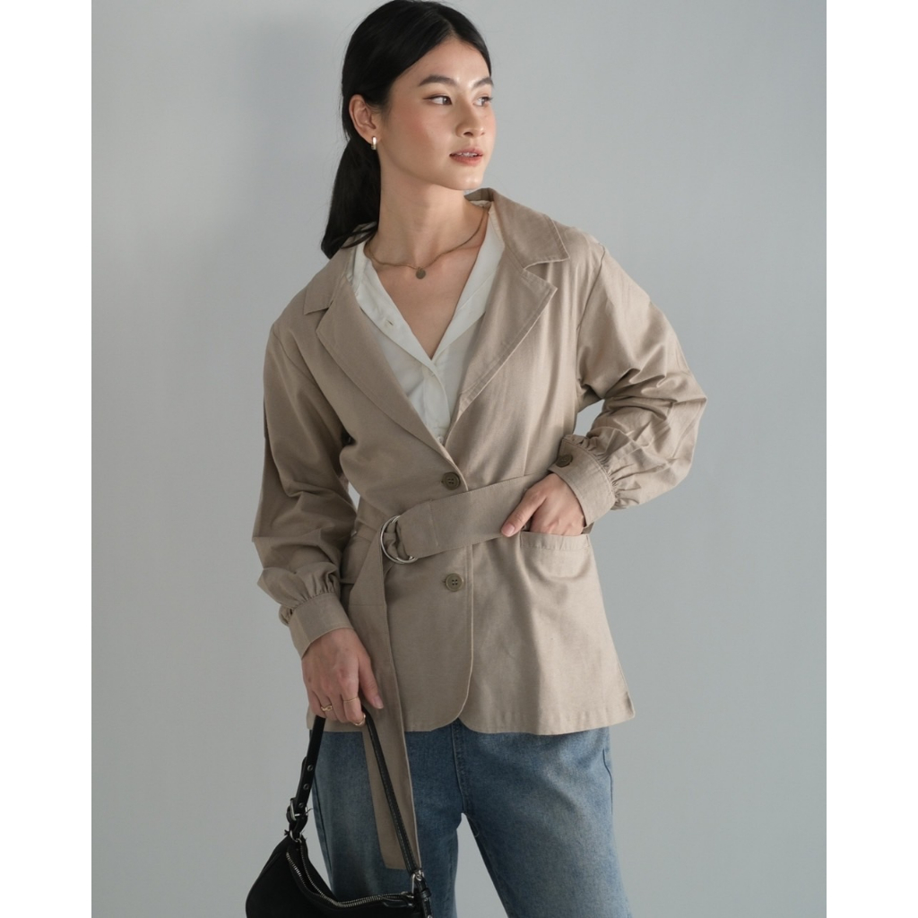 Jual Myrubylicious RUINEY BLAZER | ATASAN | BLAZER POLOS | Shopee Indonesia