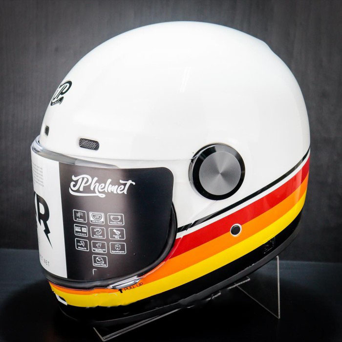 Jual JPX HELM JP ROKR RK 01 BROKEN WHITE - RETRO CLASSIC | Shopee Indonesia