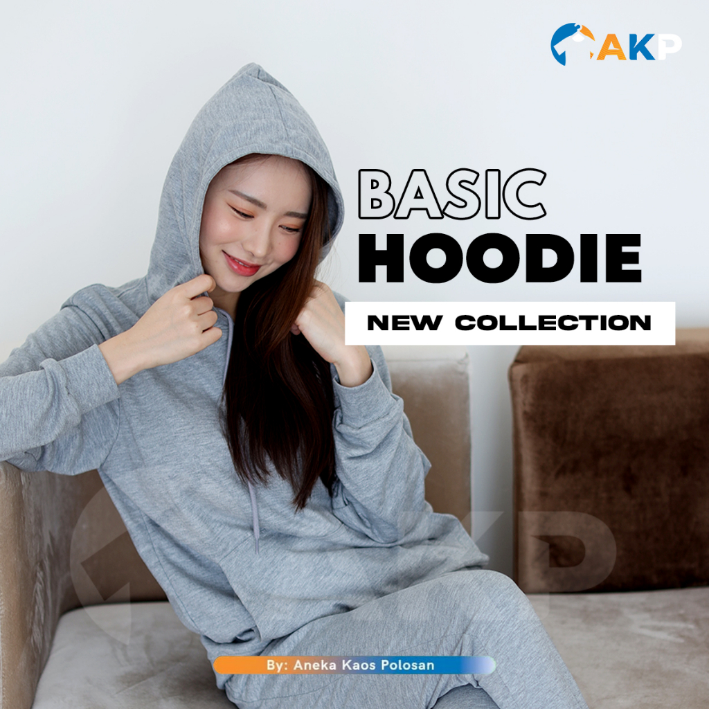 Jual Hoodie jumper polos premium hoodie pria wanita babyterry