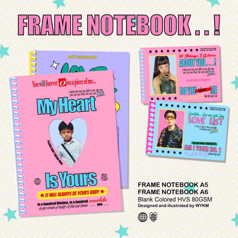 Jual FRAME NOTEBOOK | Buku Tulis | Diary | Scrapbook | Shopee Indonesia