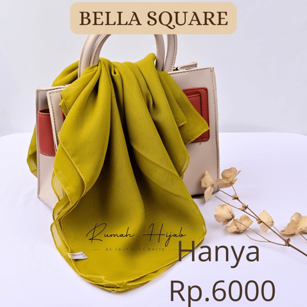 Jual JILBAB BELLA SQUARE BAHAN POLLYCOTTON / HIJAB SEGIEMPAT BELLA ...