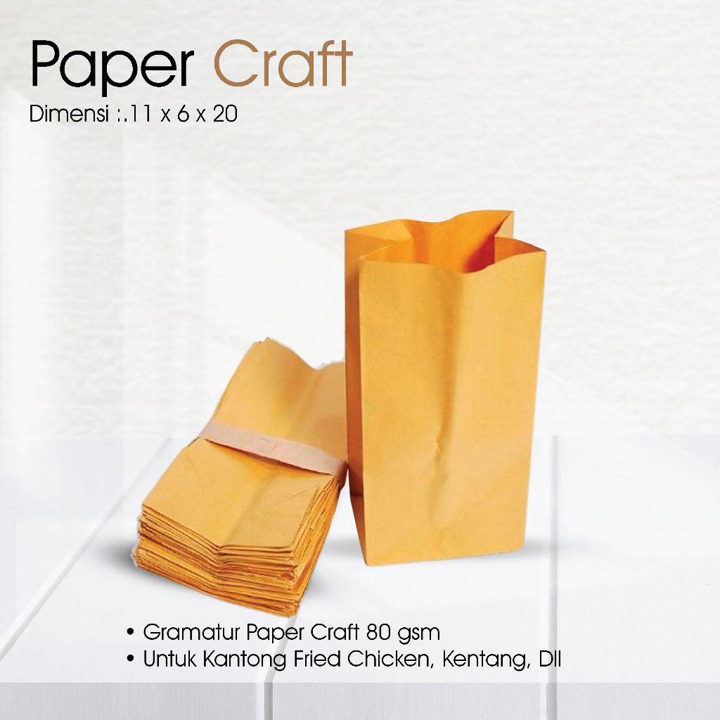 Jual Kantong Kertas Coklat Paper Bag Coklat Kantong Kertas Samson Kantong Kertas Roti 