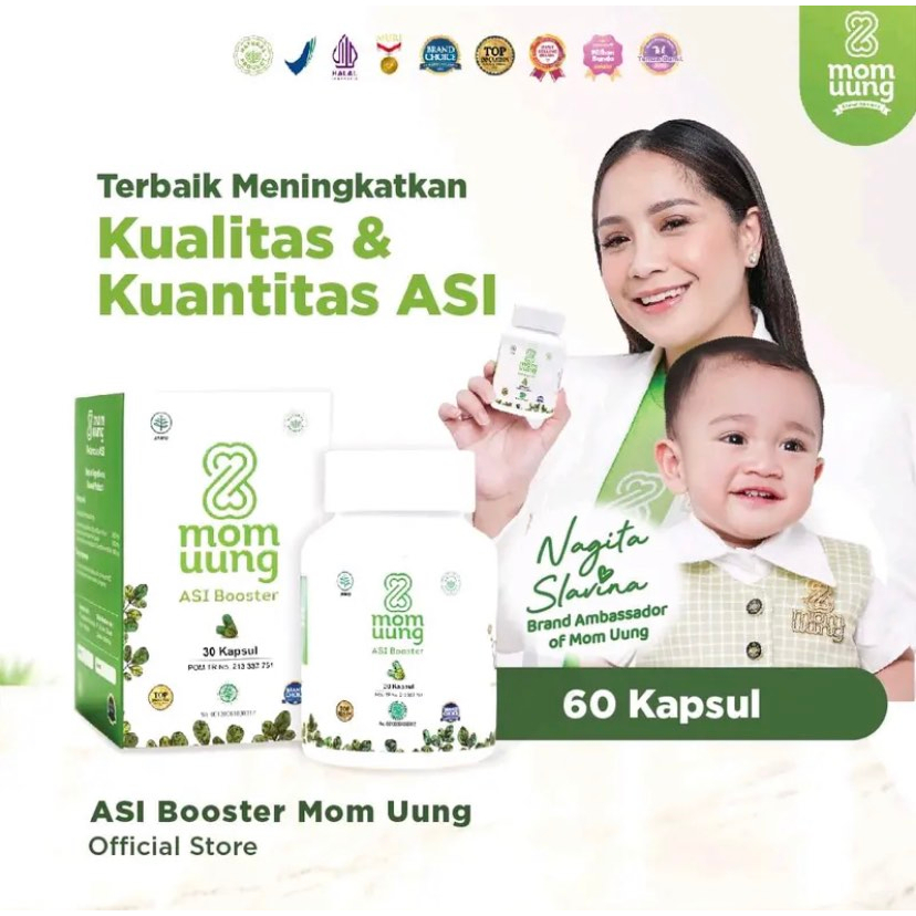 Jual Mom Uung Asi Booster 60 Kapsul Pelancar Asi Natural Asi