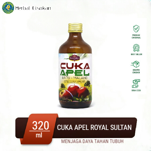 Jual Organic Apple Cider Vinegar Cuka Royal Sultan Kemasan 320ml