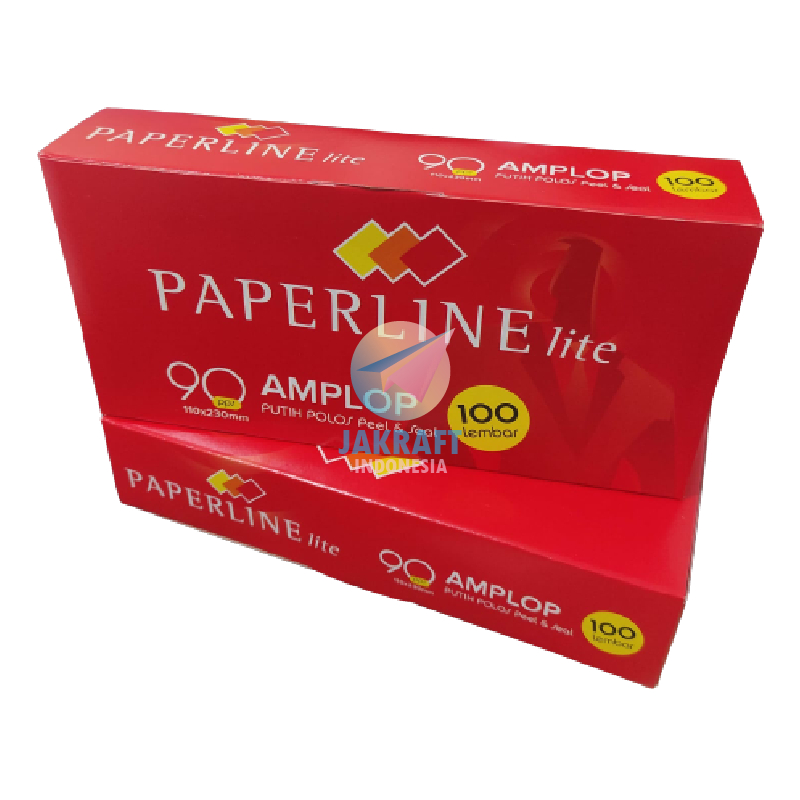 Jual 100 Pcs Amplop Putih Polos Paperline 90 Pps Lite Dl Ukuran Besar