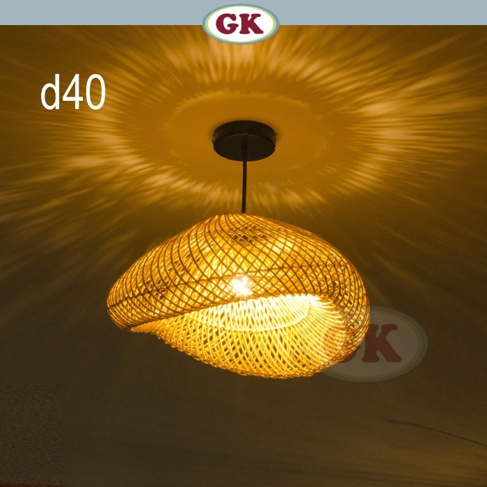 Jual Kap Lampu Rotan BASIC 48 D40 - Handcrafted Rattan Lampshade ...