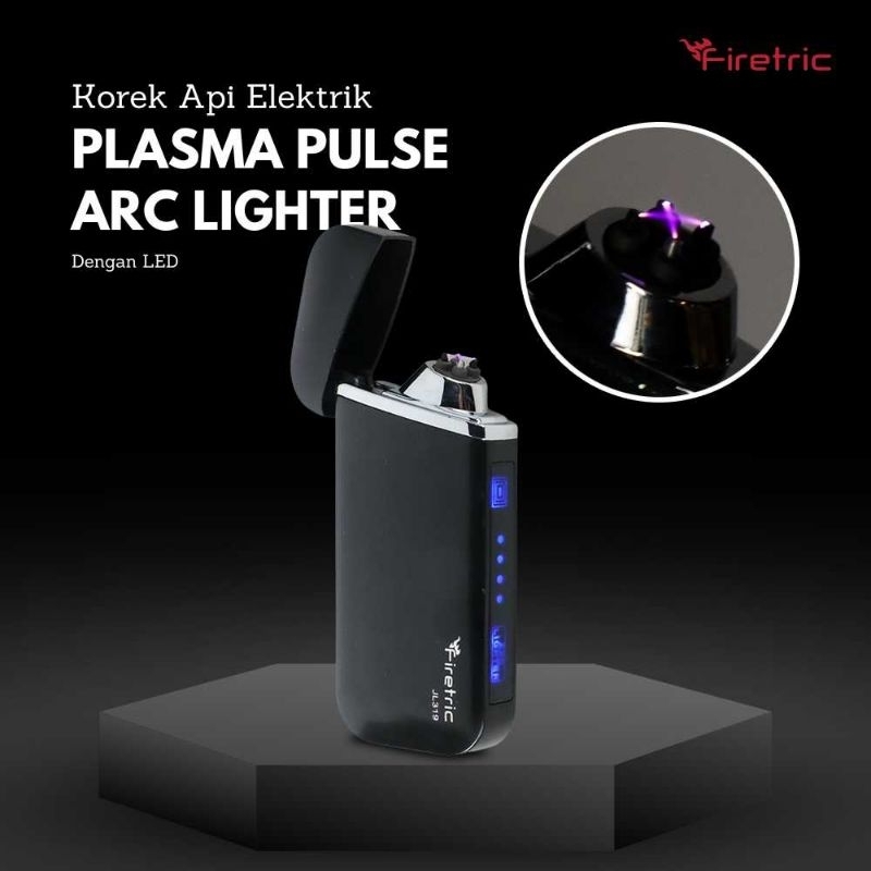 Jual Firetric Korek Api Elektrik Plasma Pulse Arc Lighter LED | Shopee ...