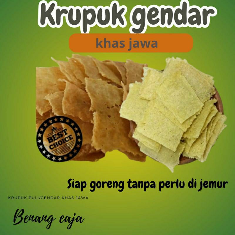 Jual Tergurih Krupuk Puli Krupuk Gendar 500gram Shopee Indonesia