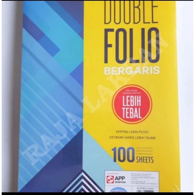 Jual Kertas Double Folio Bergaris Sidu Shopee Indonesia