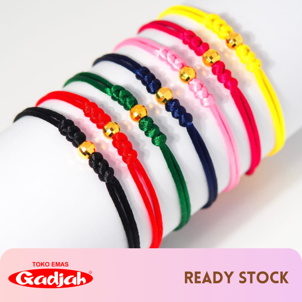 Jual Gelang Tali Emas Bola Boba Gold - Toko Emas Gadjah | Shopee Indonesia