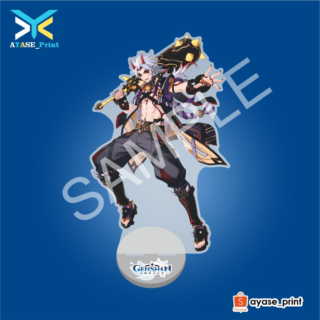 Jual GENSHIN IMPACT INAZUMA Akrilik Standee Aether Ayaka Ayato Childe ...