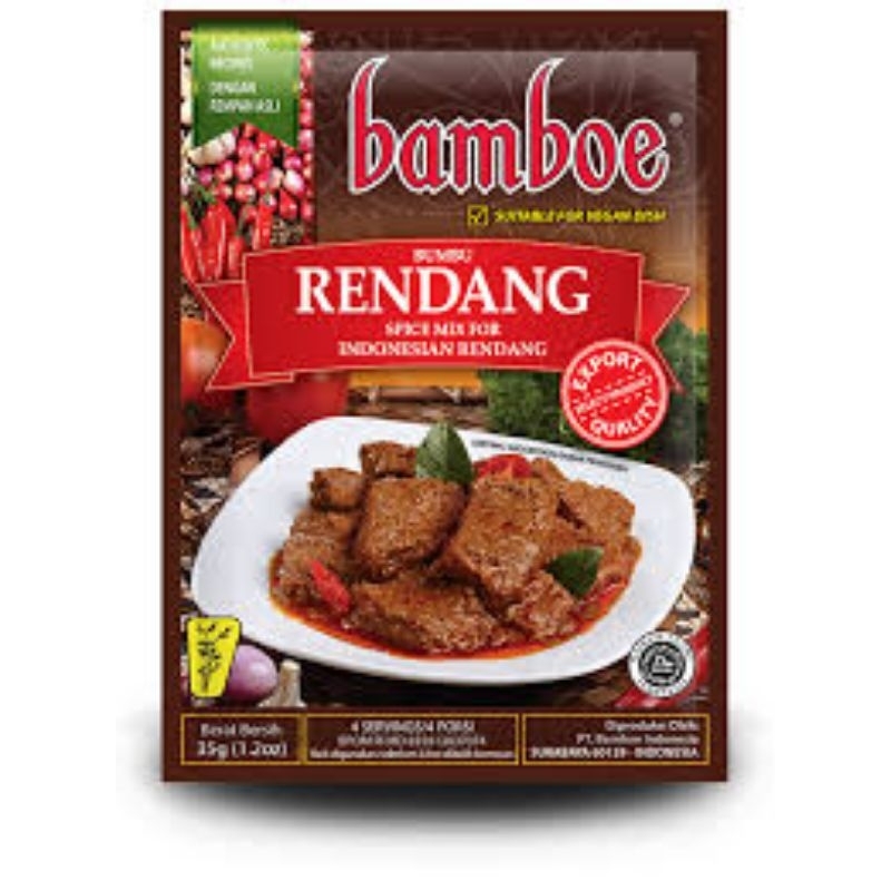 Jual Bumbu Masakan Jawa Indonesia Bamboe Rawon Rendang Daging Ayam Sapi Halal Praktis Mudah Enak