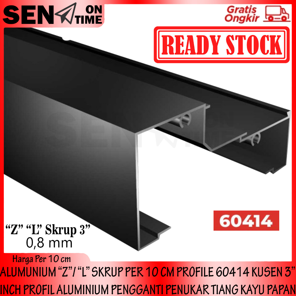 Jual ALUMUNIUM ALMINIUM ALMUNIUM “Z”/ “L” SKRUP PER 10 CM PROFILE 60414 ...