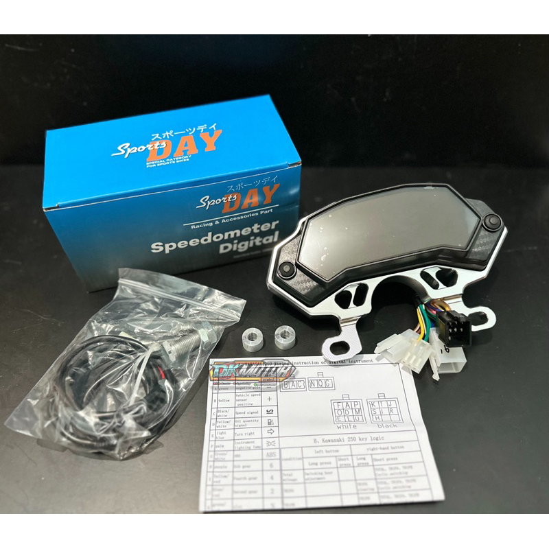 Jual Speedometer Spidometer Spido Ninja Mono 250L set Pangkon Dudukan Breket Alumunium CNC