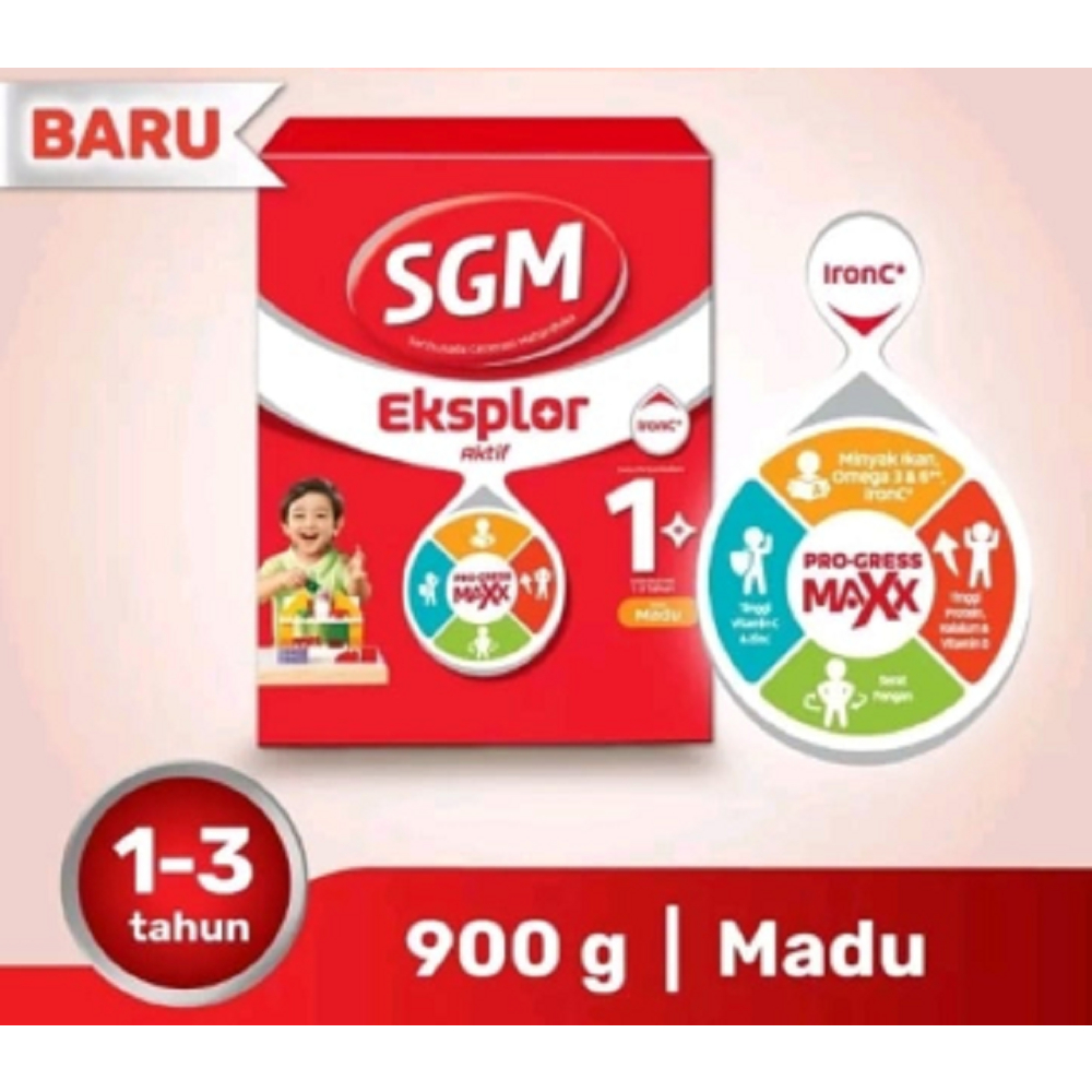 Jual SGM Eksplor 1+ Rasa Madu 900gr/ Susu Pertumbuhan | Shopee Indonesia