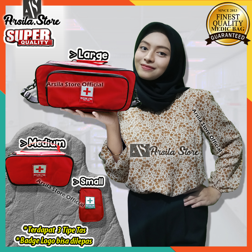 Jual Tas P3K selempang, Tas P3K kecil, Bahan Anti Air, Kuat, dan Tahan